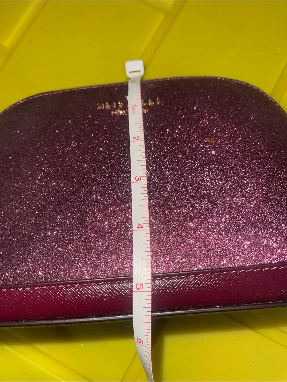 NWOT- kate spade plum glitter crossbody bag